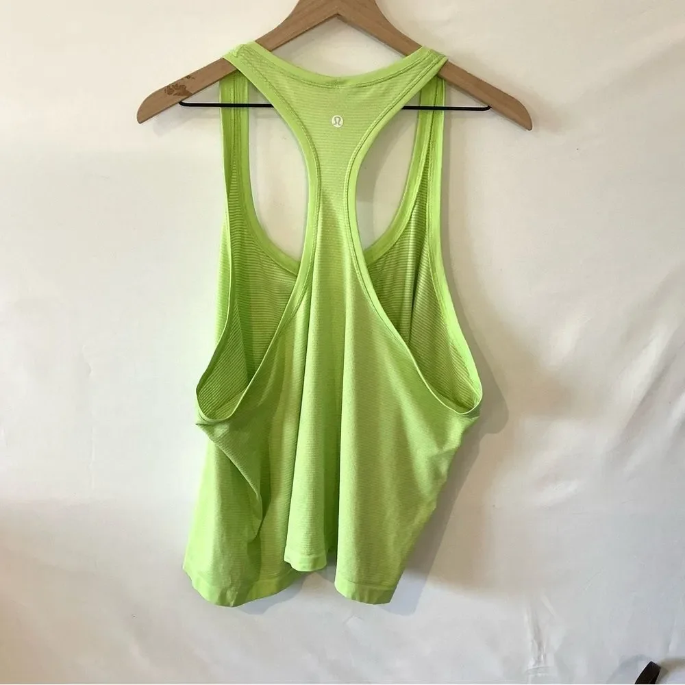 Lululemon Swiftly Tech Racerback Tank Top 2.0 Race Length Neon Green Size 20